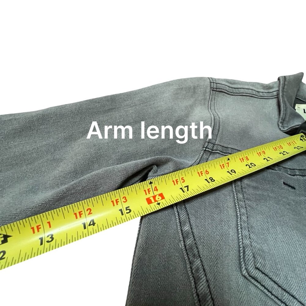 L'AGENCE Grey Denim Jacket - Picture 6 of 9